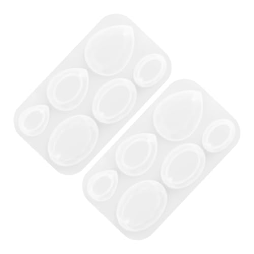OSALADI 2 Stück Ovaler Teardrop Anhänger Gießform für Epoxidharz Schmuckguss Diy Ohrhänger Schlüsselanhänger und für Kreative Bastelprojekte von OSALADI