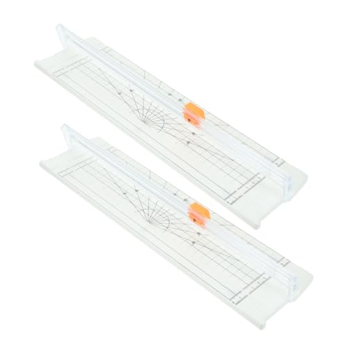 OSALADI 2 Stück Papierschneider mit Faltbarem Lineal Klinge Platzsparend und Sicher Präzises Schneiden für Scrapbooking Fotos Etiketten für Büro Schule und Zuhause OSALADI 2 Stück Papierschneider mit Faltbarem Lineal Klinge Platzsparend und Sicher Präzises Schneiden für Scrapbooking Fotos Etiketten für Büro Schule und Zuhause von OSALADI