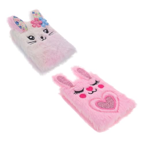 OSALADI 2 Stück Plüsch notizbuch Niedlichem Hasen design Kleines Leichtes Tagebuch für Mädchen Flauschiges Softcover Handliches Mini tagebuch für Schule und Alltag für Notizen und OSALADI 2 Stück Plüsch notizbuch Niedlichem Hasen design Kleines Leichtes Tagebuch für Mädchen Flauschiges Softcover Handliches Mini tagebuch für Schule und Alltag für Notizen und von OSALADI