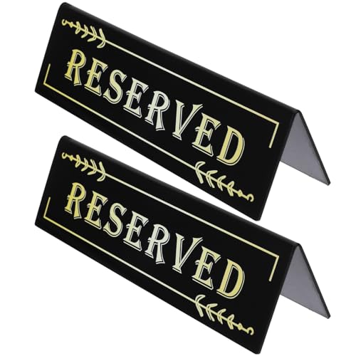 OSALADI 2 Stück Reservierte Tischkarte aus Elegante Tischreservierung für Hochzeiten Veranstaltungen und Restaurants Stabile und Klare Beschriftung OSALADI 2 Stück Reservierte Tischkarte aus Elegante Tischreservierung für Hochzeiten Veranstaltungen und Restaurants Stabile und Klare Beschriftung von OSALADI
