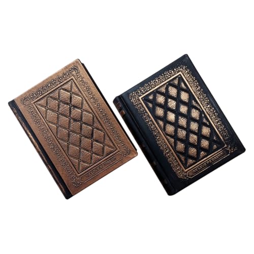 OSALADI 2 Stück Retro Leder -Notizblock notizbuch Büro-Notizblock Notizbücher Schreiben von Pads Arbeitshefte Notebook-Büro Notizblock für geschäftliches Schreiben Business Notebook Papier von OSALADI