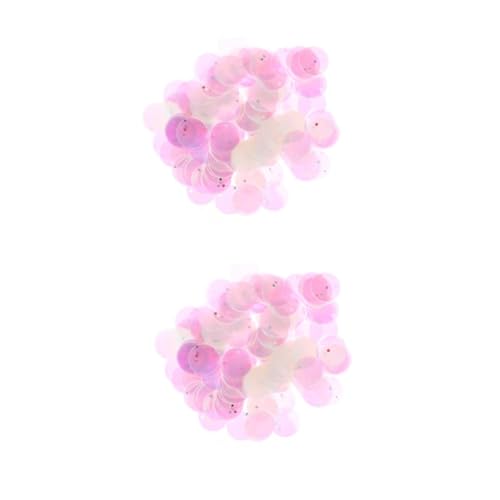 OSALADI 2 Stück Runde Pailletten Dekorative Sequins für Diy Bastelarbeiten Kleidung Accessoires Handgemachte Dekorationen Einfache Anwendung Farbvielfalt von OSALADI