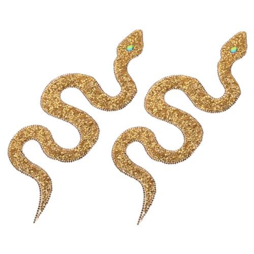 OSALADI 2 Stück Schlangen Aufnäher mit Strass zum Aufbügeln Langlebige Kunststoff und Stoffapplikationen für DIY Kleidung Schuhe Hüte Taschen Glitzernde Pailletten Patches Einfache OSALADI 2 Stück Schlangen Aufnäher mit Strass zum Aufbügeln Langlebige Kunststoff und Stoffapplikationen für DIY Kleidung Schuhe Hüte Taschen Glitzernde Pailletten Patches Einfache von OSALADI