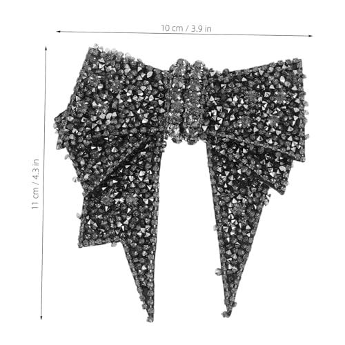 OSALADI 2 Stück Schuhschmuck mit Funkelnden Strass Schleifen DIY Schuhdekorationen Vielseitig für High Heels Flache Schuhe für Partys und Alltag Einfache Aufwertung von OSALADI