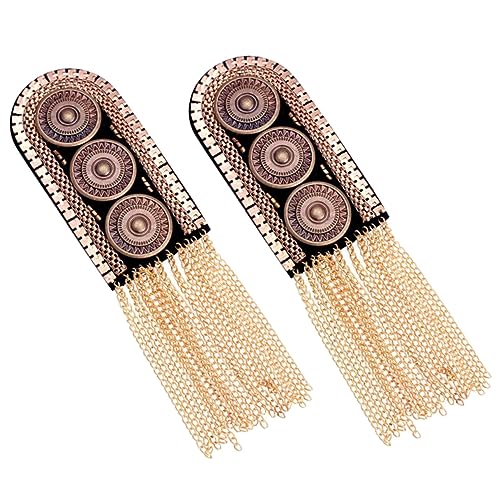 OSALADI 2 Stück Schulterepauletten mit Quasten Kostümzubehör für Herren Vintage Design für Festliche Anlässe Hochwertigem Gefertigt OSALADI 2 Stück Schulterepauletten mit Quasten Kostümzubehör für Herren Vintage Design für Festliche Anlässe Hochwertigem Gefertigt von OSALADI