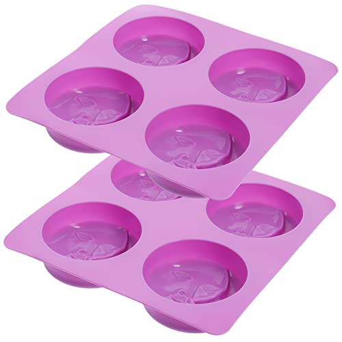 OSALADI 2 Stück Seifenform Sonne für Polymer-Ton-Form Form zur Seifenherstellung Silikon -DIY -Form Wachsschmelzformen DIY formen einzigartige Harzformen Seifengussform Kieselgel Violett von OSALADI