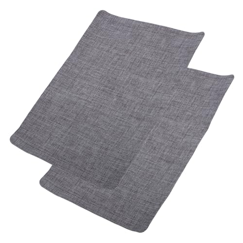 OSALADI 2 Stück Selbstklebender Leinwand Reparaturflicken Dunkelgrau Anpassbare Leinenstoff Patches für Sofa Möbel Autositze Einfaches Aufbringen ohne Nähen oder Kleber Vielseitig von OSALADI