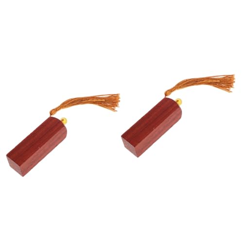 OSALADI 2 Stück Siegel Holzstempel Zum Basteln Personalisierter Stempel Blanker Namensstempel Siegelgravur Gravierter Rustikaler Siegelstempel Schreiben Zeichnen Aquarell China von OSALADI