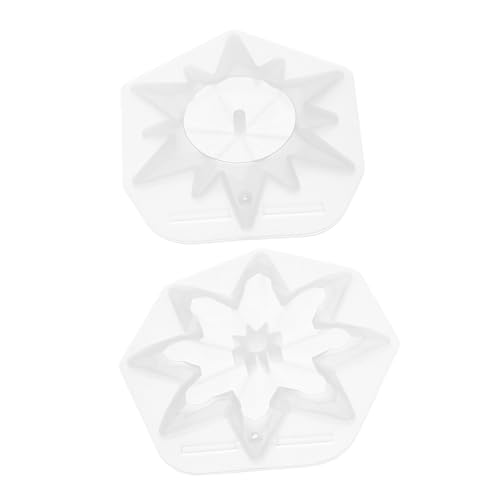 OSALADI 2 Stück Silikon Schneeflockenform Sicheres Flexibles Gießwerkzeug für DIY Weihnachtsdekorationen und Bastelprojekte Hochwertigem Silikon für Winterornamente und Kreative Handwerke von OSALADI