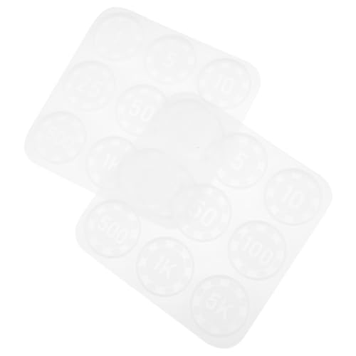OSALADI 2 Stück Silikonform Teiliges Flexibel Wiederverwendbar DIY Epoxidharz Mold für Kristallchips Basteln Einfach zu Reinigen Langlebig für Kreative Handwerksprojekte von OSALADI