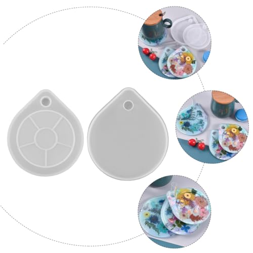OSALADI 2 Stück Silikonform für Epoxidharz DIY Kristall Tropfen Untersetzer Gießform Doppelseitig Verwendbar Glatt Hautfreundlich für Schmuck und Bastelprojekte OSALADI 2 Stück Silikonform für Epoxidharz DIY Kristall Tropfen Untersetzer Gießform Doppelseitig Verwendbar Glatt Hautfreundlich für Schmuck und Bastelprojekte von OSALADI