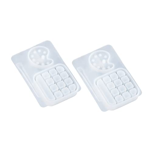OSALADI 2 Stück Silikonform für Epoxidharz Gießform DIY Farbpalette Box für Kreative Bastelarbeiten Flexibel und Transparent für Dekorationen und Handwerk OSALADI 2 Stück Silikonform für Epoxidharz Gießform DIY Farbpalette Box für Kreative Bastelarbeiten Flexibel und Transparent für Dekorationen und Handwerk von OSALADI