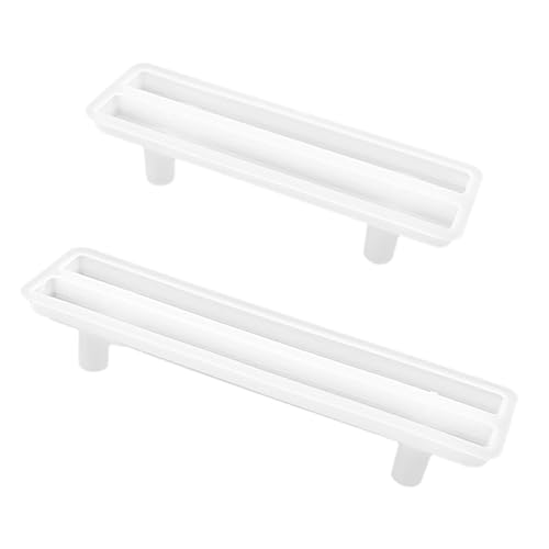 OSALADI 2 Stück Silikonformen für Tray Griffe Epoxidharz Gießform für Diy Dekoration Kreative Silikonmold für Praktische Handgriffe Langlebig und Einfach zu Reinigen für Tray Gestaltung von OSALADI