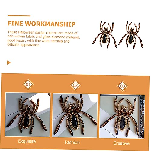 OSALADI 2 Stück Spinnen Aufnäher zum Aufbügeln Bestickte Halloween Stoffapplikationen für Kleidung und Schuhe Dekorative DIY Broschen Patches für Pullover Jacken Hemden OSALADI 2 Stück Spinnen Aufnäher zum Aufbügeln Bestickte Halloween Stoffapplikationen für Kleidung und Schuhe Dekorative DIY Broschen Patches für Pullover Jacken Hemden von OSALADI