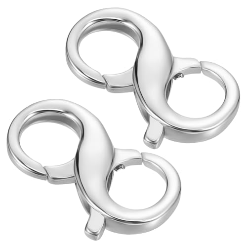 OSALADI 2 Stück Sterling Silber Doppel lobster verschluss Armbandverschluss Schmuckverschluss Kettenverlängerung Halskettenverkürzer für DIY Schmuck Reparatur und Herstellung OSALADI 2 Stück Sterling Silber Doppel lobster verschluss Armbandverschluss Schmuckverschluss Kettenverlängerung Halskettenverkürzer für DIY Schmuck Reparatur und Herstellung von OSALADI