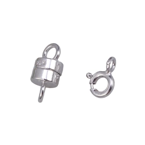 OSALADI 2 Stück Sterling Silber Schmuckverschluss Vergoldeter Federring und Magnetverschluss Langlebiger DIY Schmuckverbinder für Halskette Armband Fußkettchen Sicherer Verschluss für OSALADI 2 Stück Sterling Silber Schmuckverschluss Vergoldeter Federring und Magnetverschluss Langlebiger DIY Schmuckverbinder für Halskette Armband Fußkettchen Sicherer Verschluss für von OSALADI