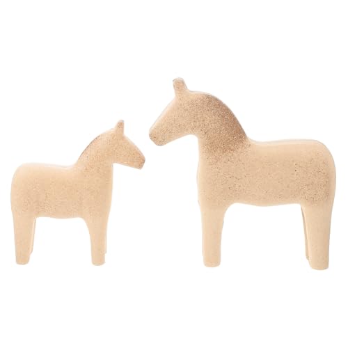 OSALADI 2 Stück Teiliges DIY Holzpferd Modellset Ungefertigte Weiße Holzfiguren für Bastelprojekte Handbemalbare Pferdeornamente für Kinderzimmer und Tischdekoration OSALADI 2 Stück Teiliges DIY Holzpferd Modellset Ungefertigte Weiße Holzfiguren für Bastelprojekte Handbemalbare Pferdeornamente für Kinderzimmer und Tischdekoration von OSALADI