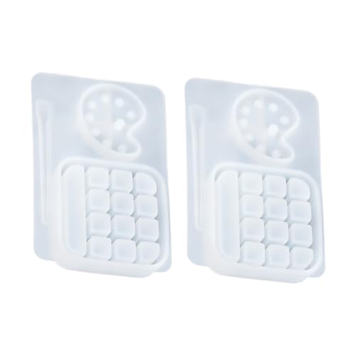 OSALADI 2 Stück Teiliges Epoxidharz Silikonform für Diy Bastelarbeiten Flexible Gießform für Farbpalette für Schmuck Tabletts und Mehr Hochwertige Resin Mold für Handwerk und Dekoration OSALADI 2 Stück Teiliges Epoxidharz Silikonform für Diy Bastelarbeiten Flexible Gießform für Farbpalette für Schmuck Tabletts und Mehr Hochwertige Resin Mold für Handwerk und Dekoration von OSALADI