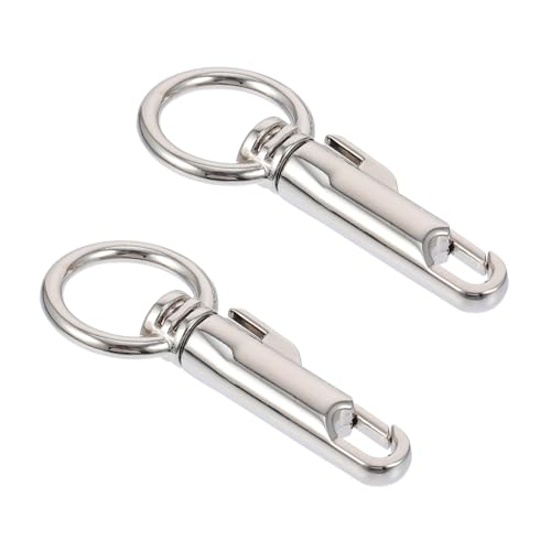 OSALADI 2 Stück Teiliges Metall Bag Snap Haken Schlüsselring Karabiner Drehverschluss für Tasche Koffer DIY Zubehör Robust Vielseitig für Schlüsselanhänger Handtaschen Zubehör OSALADI 2 Stück Teiliges Metall Bag Snap Haken Schlüsselring Karabiner Drehverschluss für Tasche Koffer DIY Zubehör Robust Vielseitig für Schlüsselanhänger Handtaschen Zubehör von OSALADI
