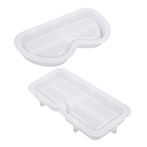 OSALADI 2 Stück Teiliges Silikon Gießformen für Brillenablage DIY Epoxidharz Tray Formen Handgemachte Silikonformen für Kreative Projekte Flexibel und Langlebig OSALADI 2 Stück Teiliges Silikon Gießformen für Brillenablage DIY Epoxidharz Tray Formen Handgemachte Silikonformen für Kreative Projekte Flexibel und Langlebig von OSALADI