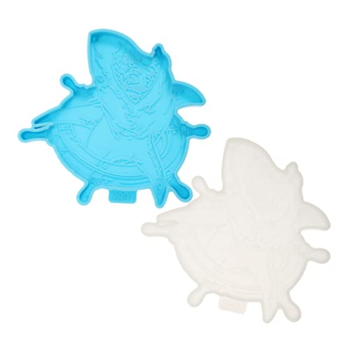 OSALADI 2 Stück Teiliges Silikon Untersetzer Formset mit Flexiblen Epoxidharz Gießformen Diy Shark Coaster Mould für Kreative Bastelprojekte Wiederverwendbar und Leicht zu Reinigen OSALADI 2 Stück Teiliges Silikon Untersetzer Formset mit Flexiblen Epoxidharz Gießformen Diy Shark Coaster Mould für Kreative Bastelprojekte Wiederverwendbar und Leicht zu Reinigen von OSALADI