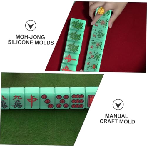 OSALADI 2 Stück Teiliges Silikon majiang DIY formen Wiederverwendbare Langlebige Antihaftbeschichtete Kristall epoxidharz gießformen für Kreative Bastelprojekte OSALADI 2 Stück Teiliges Silikon majiang DIY formen Wiederverwendbare Langlebige Antihaftbeschichtete Kristall epoxidharz gießformen für Kreative Bastelprojekte von OSALADI