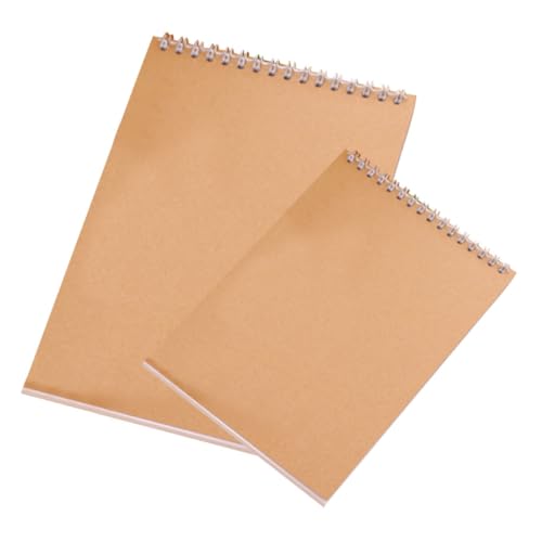 OSALADI 2 Stück Teiliges Skizzenbuch Spiralbindung Vintage Kraftpapier Leere Blätter für Künstler und Studenten Robustes Abriebfestes Zeichenbuch zum Zeichnen und Skizzieren Unterwegs OSALADI 2 Stück Teiliges Skizzenbuch Spiralbindung Vintage Kraftpapier Leere Blätter für Künstler und Studenten Robustes Abriebfestes Zeichenbuch zum Zeichnen und Skizzieren Unterwegs von OSALADI
