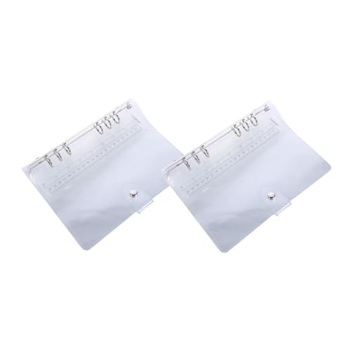 OSALADI 2 Stück Transparent PVC Ringbuchcover Set Notebook Ordner mit Druckknopfverschluss für Notizen Planer und Dokumentenschutz Flexibel und Langlebig für Schule und Büro OSALADI 2 Stück Transparent PVC Ringbuchcover Set Notebook Ordner mit Druckknopfverschluss für Notizen Planer und Dokumentenschutz Flexibel und Langlebig für Schule und Büro von OSALADI