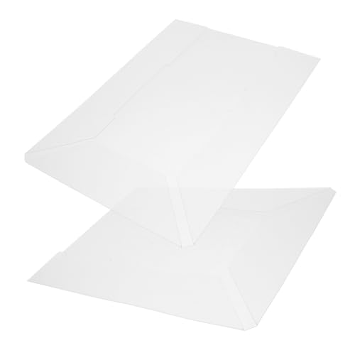 OSALADI 2 Stück Transparente Dokumentenmappe aus PVC Vielseitiger Ordner mit Stauraum für Büro Schule und Reisen Klarer Datei Organizer zur Ordentlichen Ablage und Einfacher von OSALADI