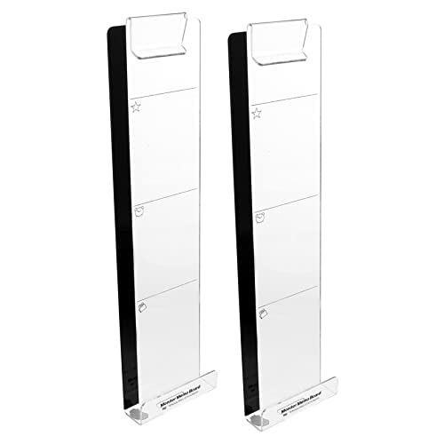OSALADI 2 Stück Transparente Memo Boards Praktische Handyhalterung für Schreibtisch und Monitor Hausgebrauch Organizer für Notizen und Erinnerungen von OSALADI