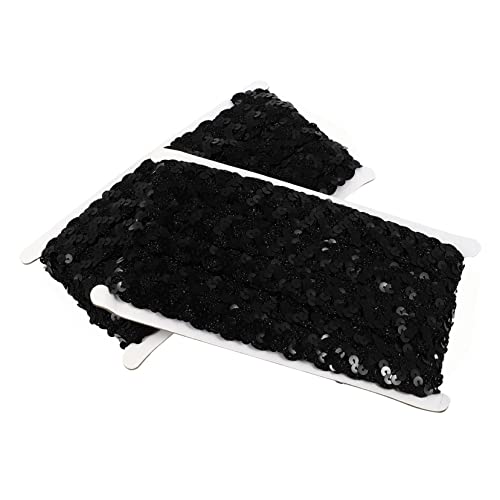 OSALADI 2 Stück Wellenförmige Pailletten Borte Dekorative Glitzerborte für DIY Kleidung Bühnenaccessoires für Bastelprojekte und Kostümverzierungen von OSALADI