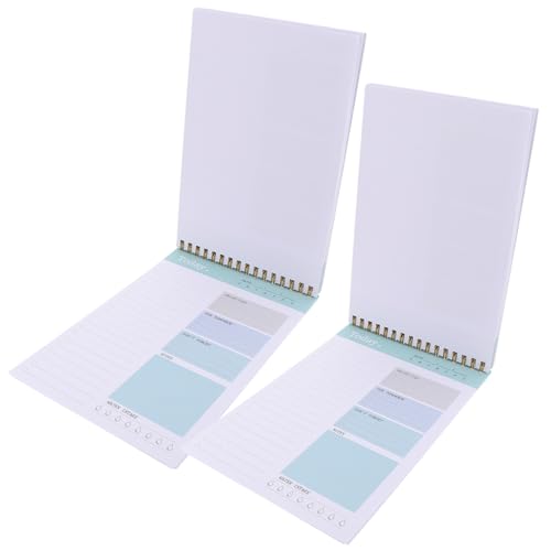 OSALADI 2 Stück Wochenplaner Notizblock Abreißbarer Daily Planner To Do List Pad Kleines Praktisches Planer Notizbuch für Termine und Aufgaben Tragbar und Übersichtlich für Arbeit und von OSALADI