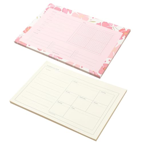 OSALADI 2 Stück Wochenplaner Planer -notizbücher Agenda Notebook Wöchentlicher To-do-listen-notizblock Tägliches Notizbuch Tagesplaner-notizbuch Zeitplan-notizbuch Planer Zu Tun Papier OSALADI 2 Stück Wochenplaner Planer -notizbücher Agenda Notebook Wöchentlicher To-do-listen-notizblock Tägliches Notizbuch Tagesplaner-notizbuch Zeitplan-notizbuch Planer Zu Tun Papier von OSALADI