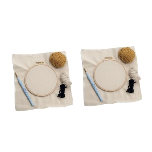 OSALADI 2 Stück Woolen Yarn Punch Needle Set für Anfänger Diy Stickerei Materialien mit Plastikrahmen Handwerkzeug für Kreative Projekte für Erwachsene Jahre und Älter OSALADI 2 Stück Woolen Yarn Punch Needle Set für Anfänger Diy Stickerei Materialien mit Plastikrahmen Handwerkzeug für Kreative Projekte für Erwachsene Jahre und Älter von OSALADI