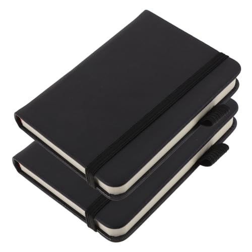 OSALADI 2 Stück tragbarer Notizblock Journaling Reisenotizbuch Taschentagebuch Reisender Miniatur Und Notizbuch für Taschenreisende mini tragbares Memo -Pad Papier Schwarz OSALADI 2 Stück tragbarer Notizblock Journaling Reisenotizbuch Taschentagebuch Reisender Miniatur Und Notizbuch für Taschenreisende mini tragbares Memo -Pad Papier Schwarz von OSALADI