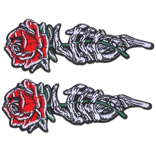 OSALADI 2 Stücke Gestickte dekorative Aufnäher Blume Patch zum Aufnähen Patch aufnähen Stickerei-Rosen-Applikation Erwachsene Vintage Bügelbilder applizierte Blumen Stoff OSALADI 2 Stücke Gestickte dekorative Aufnäher Blume Patch zum Aufnähen Patch aufnähen Stickerei-Rosen-Applikation Erwachsene Vintage Bügelbilder applizierte Blumen Stoff von OSALADI