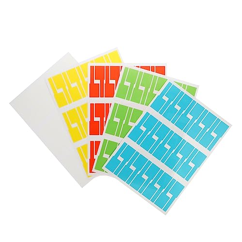 OSALADI 20 Blatt Gelb Weiß Rot Blau Grün Praktische und Reißfeste Beschriftungsaufkleber für Kabelmanagement und Organisation OSALADI 20 Blatt Gelb Weiß Rot Blau Grün Praktische und Reißfeste Beschriftungsaufkleber für Kabelmanagement und Organisation von OSALADI