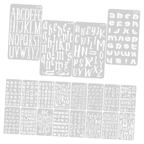 OSALADI 20 Blatt Lineal für Briefvorlagen Schablonenbuchstaben Schablonen zum Malen Und Innere druckbar Multifunktions-Buchstabenschablonen große Alphabetschablonen das Haustier Weiß OSALADI 20 Blatt Lineal für Briefvorlagen Schablonenbuchstaben Schablonen zum Malen Und Innere druckbar Multifunktions-Buchstabenschablonen große Alphabetschablonen das Haustier Weiß von OSALADI