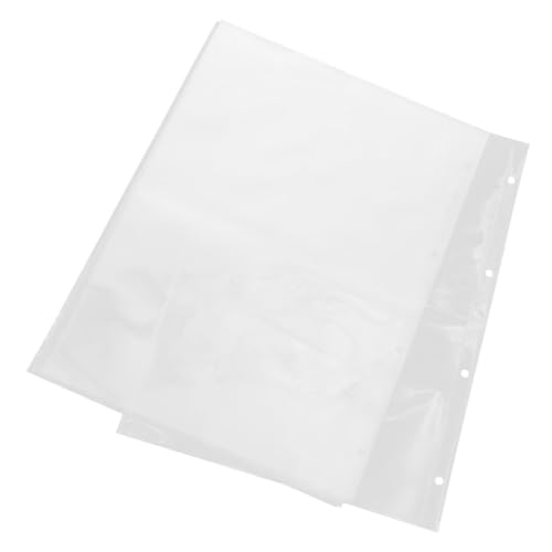 OSALADI 20 Blatt Photo Album Nachfüllseiten Klarsichthüllen für Fotos Postkarten Sammlerstücke Transparent Langlebig für Sicheren Organisierten Schutz für Ordner von OSALADI