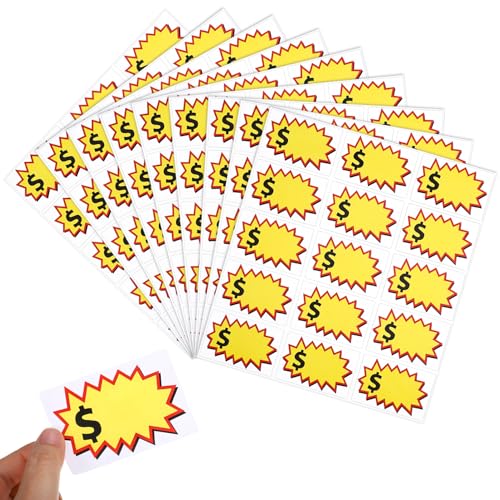 OSALADI 20 Blatt Schild Groß Clip- Im Freien Organisation Weiß Zahlenetiketten Aufkleber Garage Klein Preisschilder Aufkleber Yellow Kupferplattenaufkleber OSALADI 20 Blatt Schild Groß Clip- Im Freien Organisation Weiß Zahlenetiketten Aufkleber Garage Klein Preisschilder Aufkleber Yellow Kupferplattenaufkleber von OSALADI