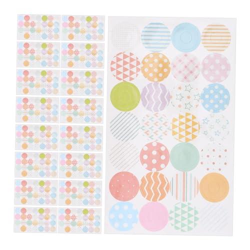 OSALADI 20 Blatt Schutzaufkleber -etikett Verstärkung Papier Loch Verstärker Bunt Schlüssel Lose Für Stanzen Binderlöcher Aufkleber OSALADI 20 Blatt Schutzaufkleber -etikett Verstärkung Papier Loch Verstärker Bunt Schlüssel Lose Für Stanzen Binderlöcher Aufkleber von OSALADI