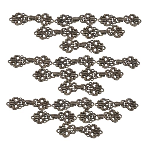 OSALADI 20 Paare Chinesische Traditionelle Metallknöpfe Vintage Froschverschluss für Cheongsam Hanfu Strickjacken Langlebige Stilvolle Nähverschlüsse für Kleidung und Diy-projekte OSALADI 20 Paare Chinesische Traditionelle Metallknöpfe Vintage Froschverschluss für Cheongsam Hanfu Strickjacken Langlebige Stilvolle Nähverschlüsse für Kleidung und Diy-projekte von OSALADI