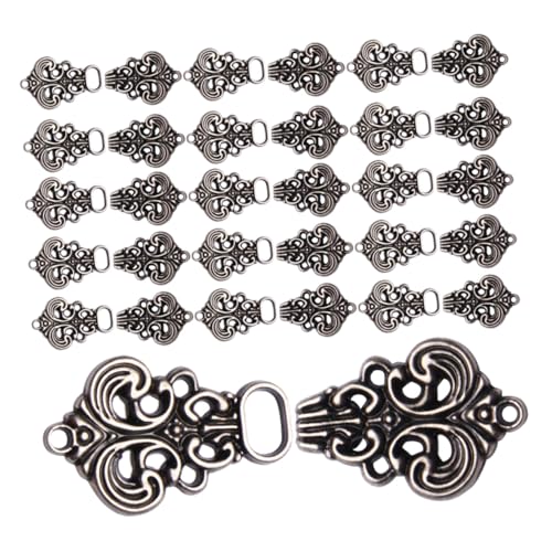 OSALADI 20 Paare Hanfu Cloak Clasps mit Traditionellem Wolkenmuster Vintage Strickjacken Schalverschlüsse Hohl Gearbeitet Sicherer Klickverschluss für Damen für Hanfu und Retro mode OSALADI 20 Paare Hanfu Cloak Clasps mit Traditionellem Wolkenmuster Vintage Strickjacken Schalverschlüsse Hohl Gearbeitet Sicherer Klickverschluss für Damen für Hanfu und Retro mode von OSALADI