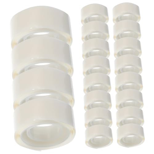 OSALADI 20 Rollen Klebepunkte Doppelseitiges Transparentes Klebeband für Diy Projekte und Dekoration Rund Spurlos für Bastelarbeiten und von OSALADI