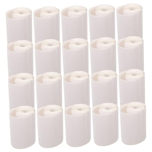 OSALADI 20 Rollen Selbstklebendes Thermopapier Mini Thermoetiketten Schnelldruck für Büro Einzelhandel Versand Kompatibel mit Thermodruckkameras und Mini-druckern von OSALADI