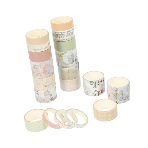 OSALADI 20 Rollen Vintage Washi Klebeband Dekoratives Scrapbooking Tape für Handarbeiten Planer Alben und Bastelprojekte Sicher und Einfach zu Verwenden OSALADI 20 Rollen Vintage Washi Klebeband Dekoratives Scrapbooking Tape für Handarbeiten Planer Alben und Bastelprojekte Sicher und Einfach zu Verwenden von OSALADI