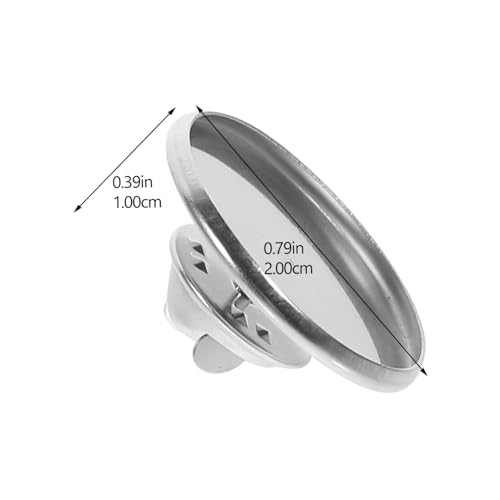 OSALADI 20 Sätze Teiliges Edelstahl Broschen Basis mit Flachen Runden Brustnadeln Robuste DIY Anstecknadel Trays für Schmuckherstellung ca Innendurchmesser Vielseitig für Cabochons Harz von OSALADI