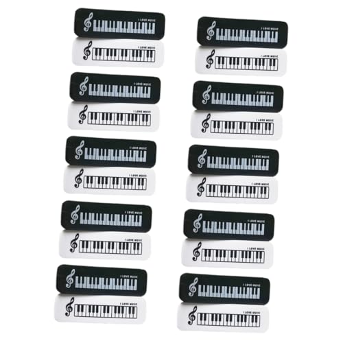 OSALADI 20 Stck. Klavier-Radiergummi Mini-Gummis Radiergummis löschbar Bußgeld Musical Preise im Klassenzimmer Schulmaterial für Zurück in den Schulgitter Radiergummi süß tpr von OSALADI