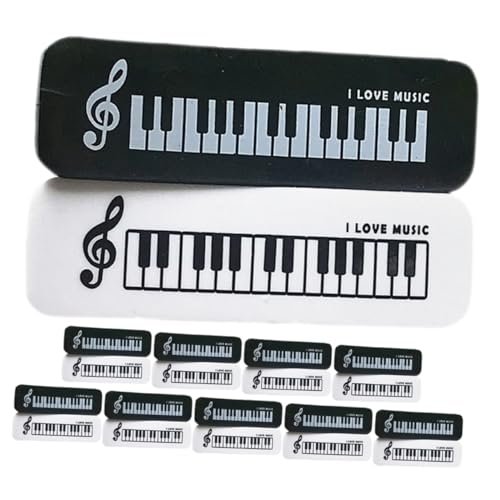 OSALADI 20 Stck. Klavier-Radiergummi Süßigkeiten-Radiergummis Spaß Eraser im Klassenzimmer trocken abwischbarer Radiergummi Thema kleine süße Radiergummis Mini-Radierer Lehrerzubehör tpr von OSALADI