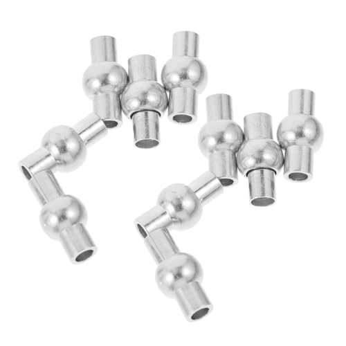 OSALADI 20 Stück Armbandkabelzubehör Verschlüsse Schmuck Diy Accessoire Selbstgemachter Verschluss Diy Verschluss Für Armband Schnallen Für Halskette Halskettenverschluss Silber Kupfer von OSALADI